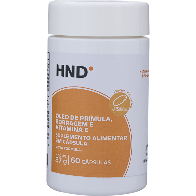 Aceite de Prímula, Borragem & Vitamina E 60 Cápsulas HND