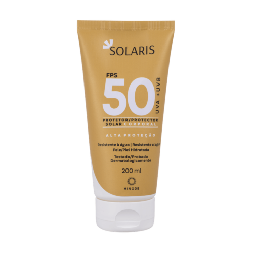 Solaris Protector Solar Corporal UVA y UVB SPF 50 200ml